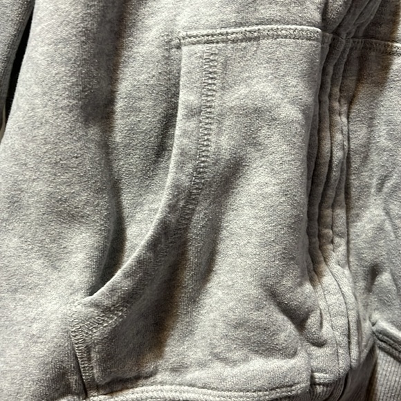 Women’s Sherpa-Lined Sweatshirt Hoodie Jessica Medium Grey White Warm for Winter - Picture 5 of 6